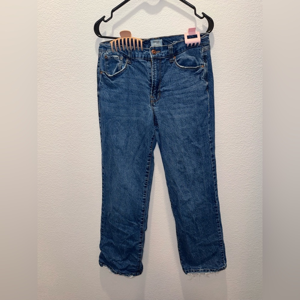 Kensie Women's Straight Leg Blue Jeans